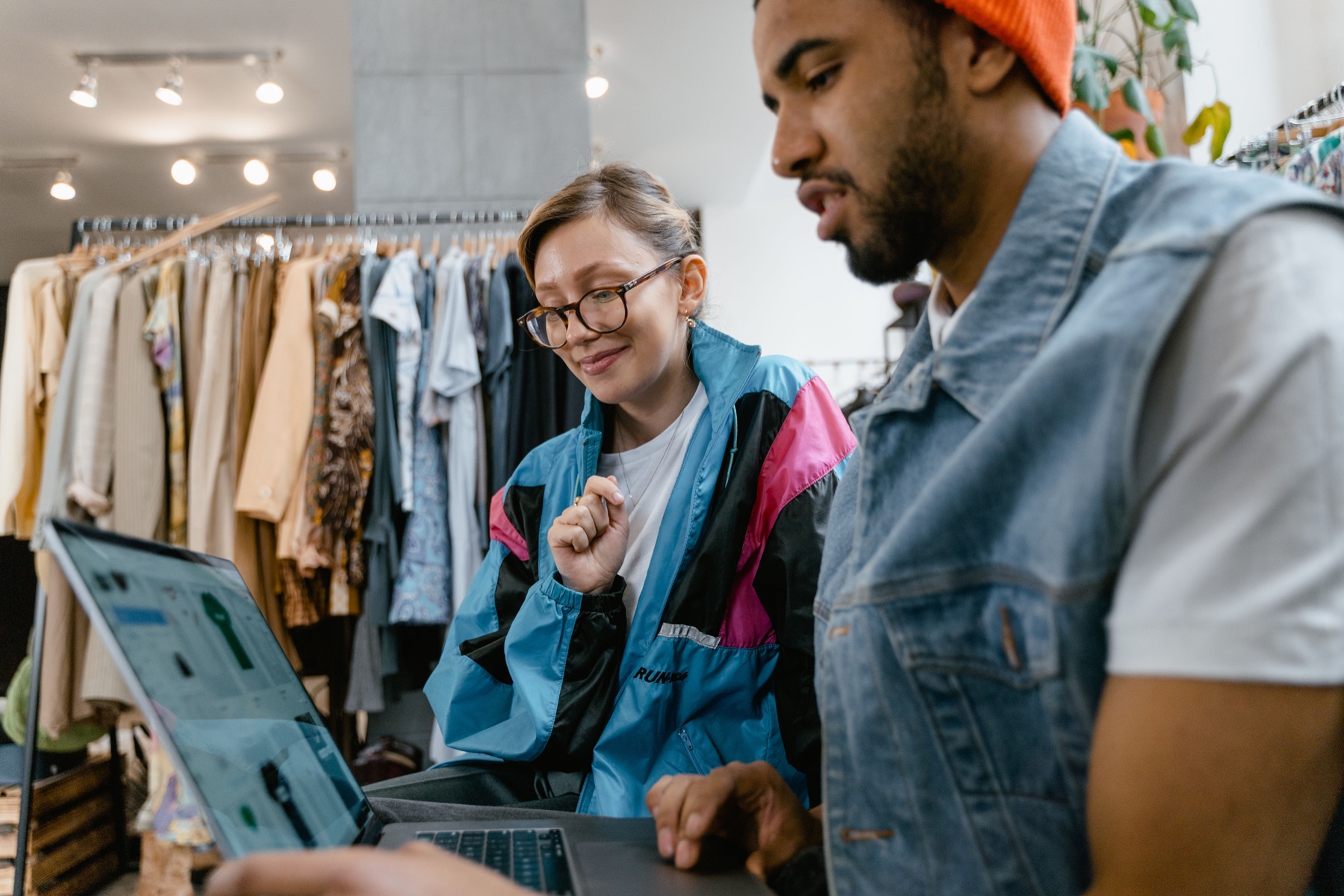 A payment advisor reviewing business information with a merchant